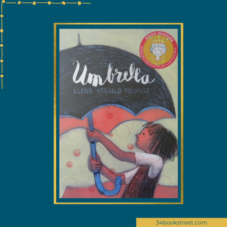 The book review for "Umbrella" by Elena Arevalo Melville showcases the captivating cover, featuring an image of a girl holding an umbrella. The book review for "Umbrella" by Elena Arevalo Melville showcases the captivating cover, featuring an image of a girl holding an umbrella.