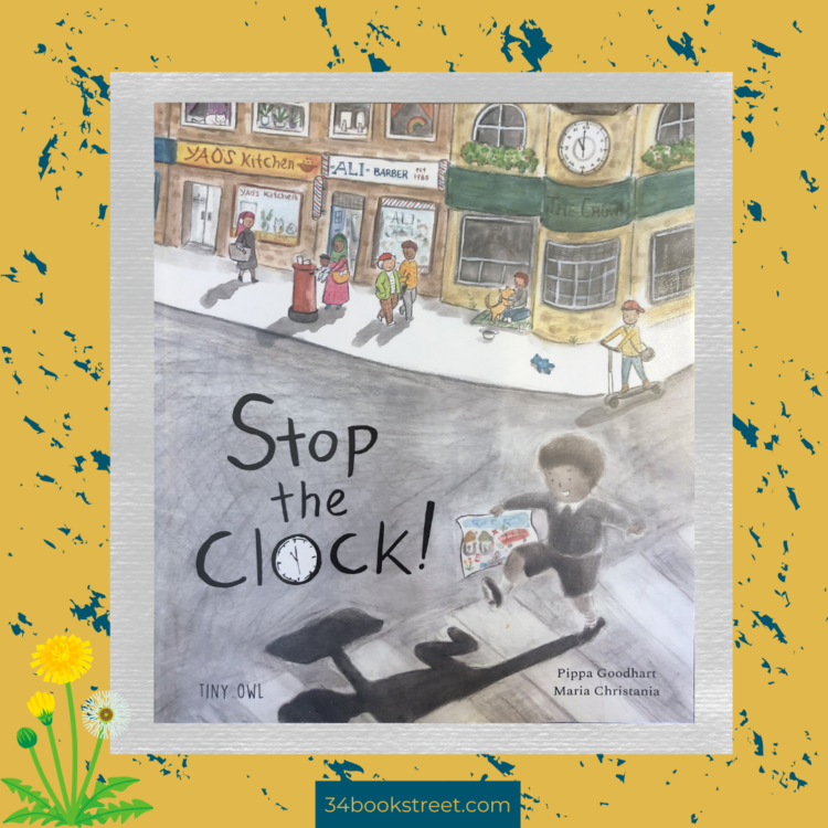 "Stop the Clock" book cover by Pippa Goodhart