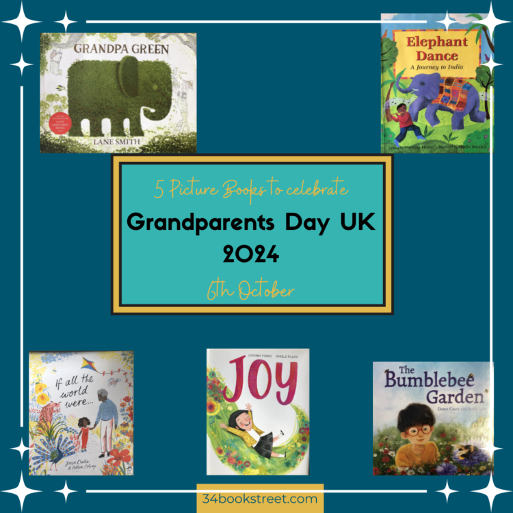 A choice of 5 books for celebrating Grandaparents Day in the UK 2024.