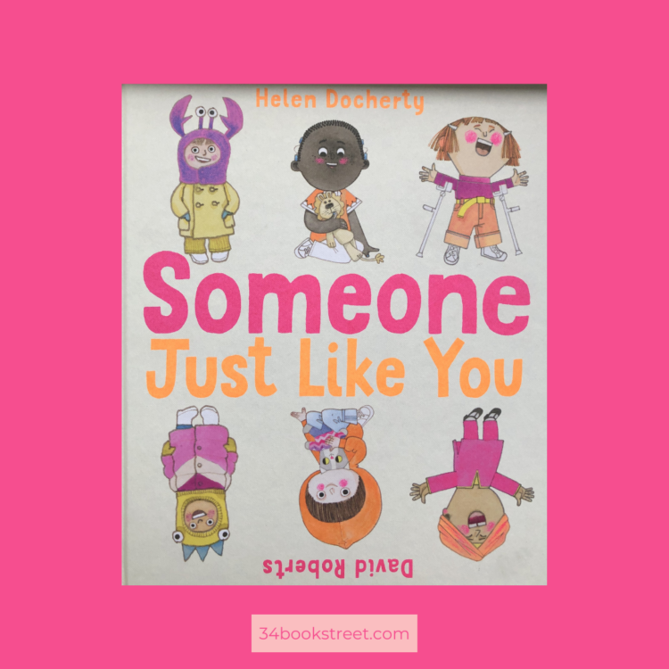 A cozy book review of "Someone Just Like You" by Helen Docherty, showcasing its charming cover and engaging themes.