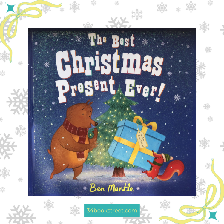 Enchanting book cover of a winter wonderland, capturing the spirit of Christmas in a review of "The Best Christmas Present Ever."