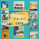 Cat picture books for kids ages 3–8 featured in this EYFS and KS1 book list.