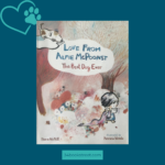 Book cover of Love From Alfie McPoonst, a picture book about grief and the death of a pet for EYFS and KS1 children.